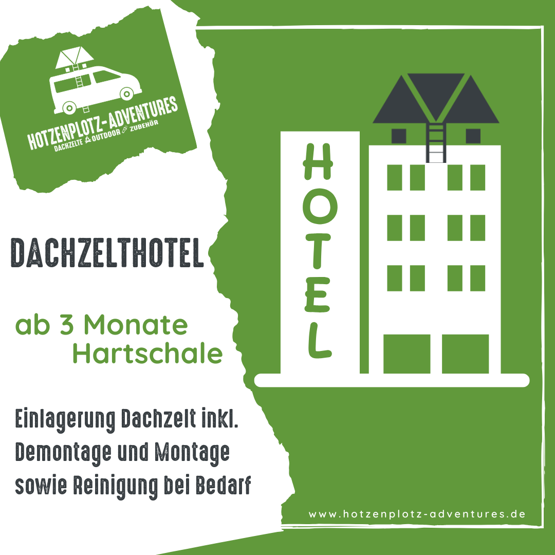 Dachzelthotel Hartschale ab 3 Monate